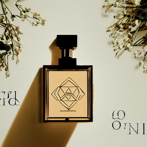 Image similar to sacred geometry perfume advertising