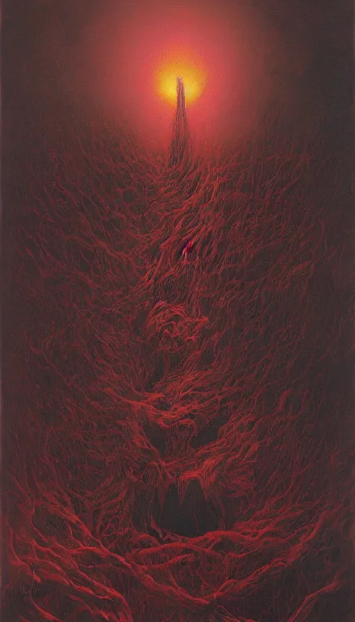 Image similar to rage, by zdzisław beksinski