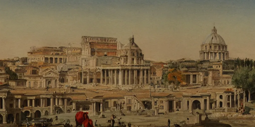 Prompt: painting of Oriental Rome