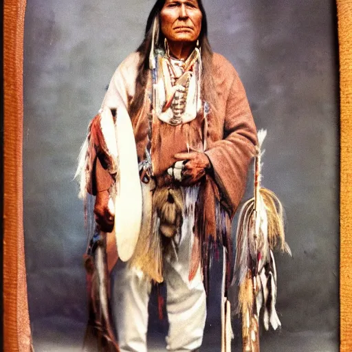 Prompt: native American man