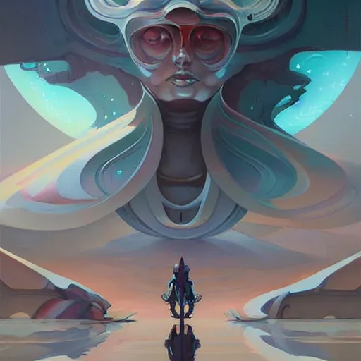 Image similar to scifi futurism by peter mohrbacher