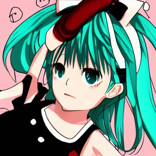 Image similar to Hatsune Miku Bored Ape NFT