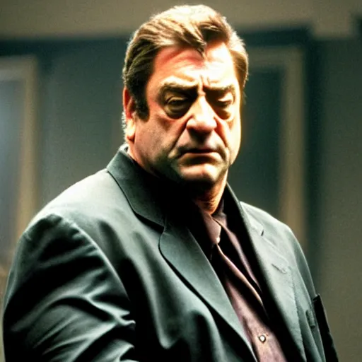 Image similar to john goodman as neo in the matrix