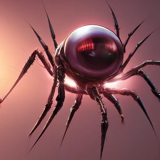Prompt: a DND eyeball with spider legs growing out of it, made by Stanley Artgerm Lau, WLOP, Rossdraws, ArtStation, CGSociety, concept art, cgsociety, octane render, trending on artstation, artstationHD, artstationHQ, unreal engine, 4k, 8k,