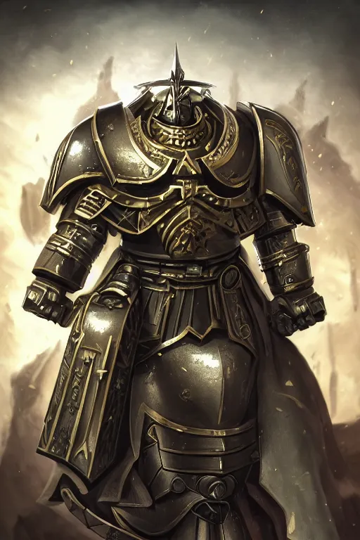 Image similar to armor portrait heros warhammer 4 0 k horus heresy fanart - the primarchs emperor by johannes helgeson animated with vfx concept artist & illustrator global illumination ray tracing hdr fanart arstation zbrush central hardmesh 8 k octane renderer comics stylized