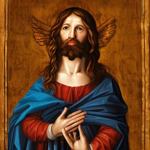 Prompt: Biblically accurate Chriss Angel, 4k, portrait, hypermaximalistic, highres, Renaissance style
