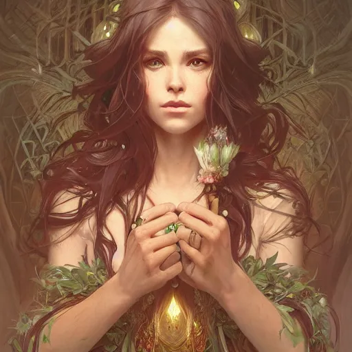 Prompt: the endorian forest, fantasy, intricate, elegant, highly detailed, digital painting, artstation, concept art, smooth, sharp focus, illustration, art by artgerm and greg rutkowski and alphonse mucha