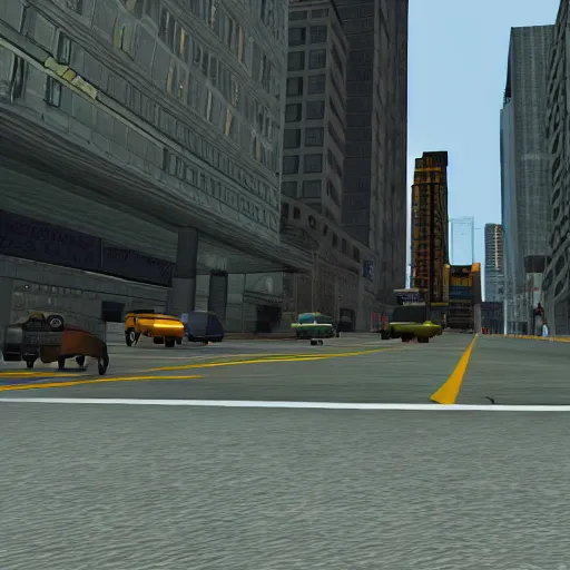 Image similar to grand theft auto 3, 2 0 0 1, gta 3 screenshot, 2 0 0 1 graphics, playstation 2 graphics