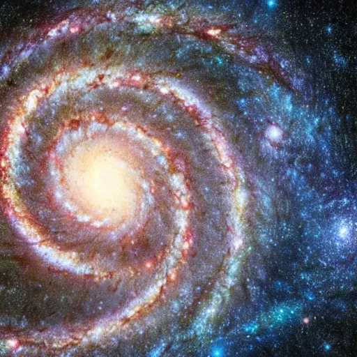 Image similar to Creator of Universe stars spiral galaxy, ultraReal 8k