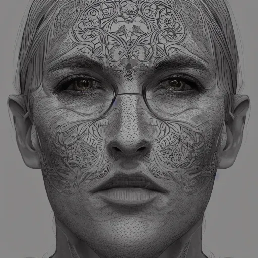 Image similar to Intricate detailed illustration, A portrait that is the sum of all the world's faces, cinematic lighting, by Philip Hood, wide angle, volumetric light scattering, 8k, artstation, concept art,