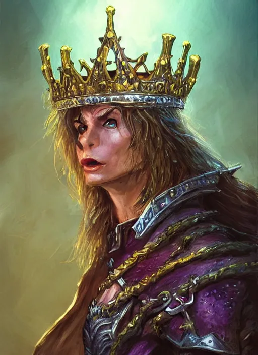 Prompt: goblin king wearing crown, ultra detailed fantasy, dndbeyond, bright, colourful, realistic, dnd character portrait, full body, pathfinder, pinterest, art by ralph horsley, dnd, rpg, lotr game design fanart by concept art, behance hd, artstation, deviantart, hdr render in unreal engine 5