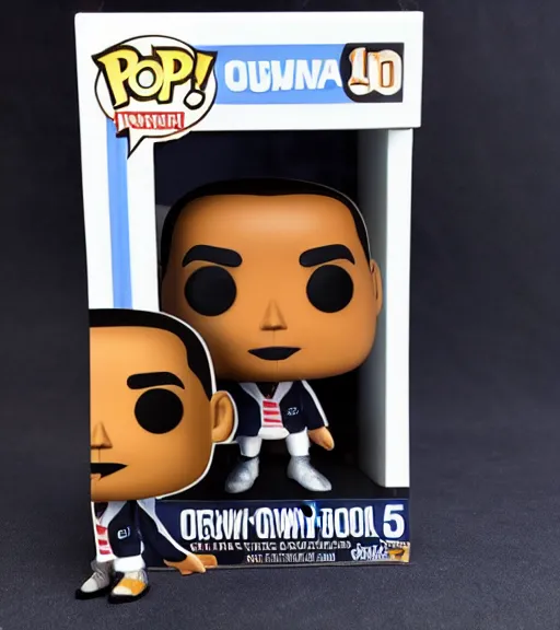 Image similar to limited edition glow-in-the-dark obama funko pop still sealed in box, ebay listing