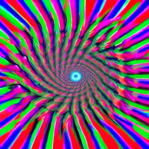 Image similar to psychedelic hypnotic optical illusion that helps people think