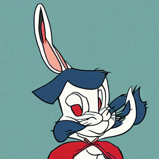 Prompt: bugs bunny as musashi miyamoto, digital painting, 8K, in the style of hokusai