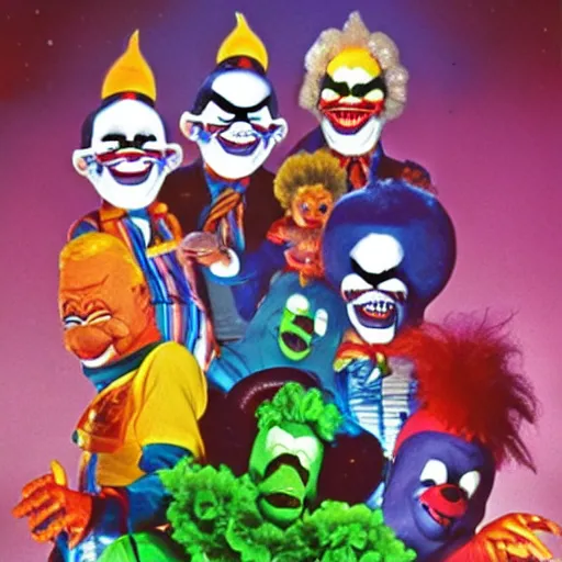 Image similar to killer klowns from outer space