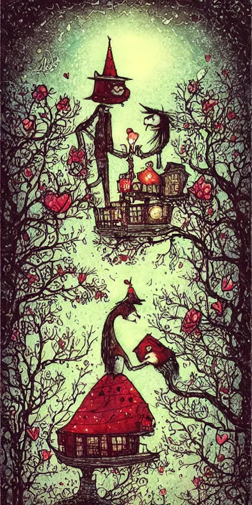 Image similar to a valentine's day scene by alexander jansson