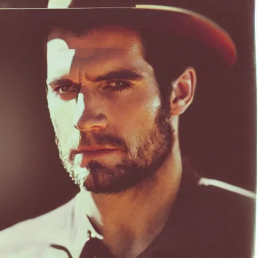 Image similar to Polaroid image of Henry Cavill as Indiana Jones