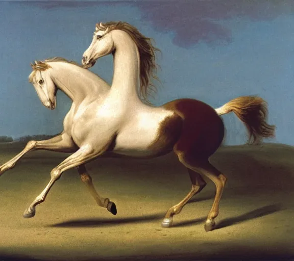 Image similar to a galloping horse by george stubbs