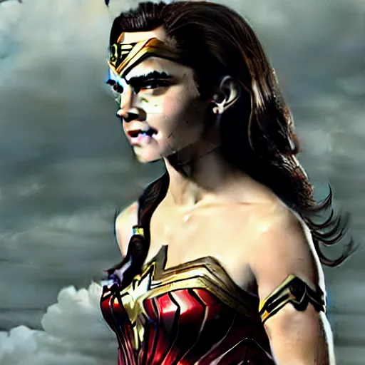 Prompt: emma watson as wonder woman