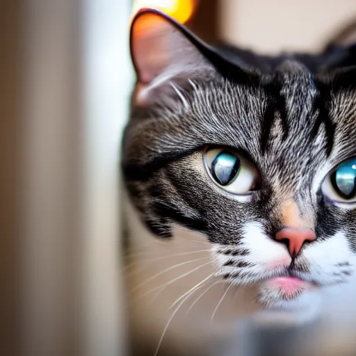 Prompt: A cat on the internet, EOS-1D, f/1.4, ISO 200, 1/160s, 8K, RAW, unedited, symmetrical balance, in-frame