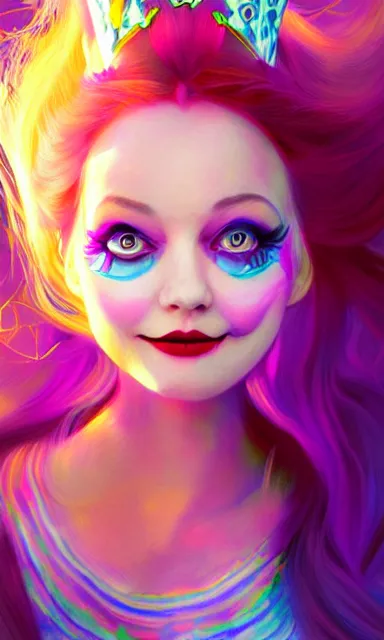 Image similar to alice, from alice in wonder land ( 2 0 1 0 ), portrait, sharp focus, digital art, trippy, concept art, dynamic lighting, art by emylie boivin, rossdraws