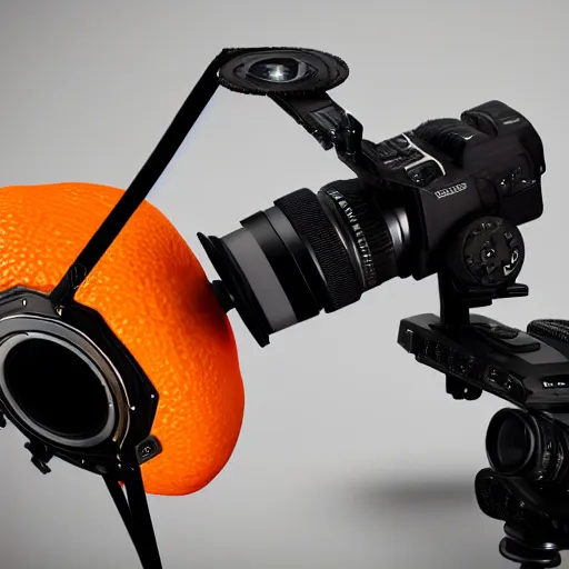 Prompt: a professional photographic studio picture of a cubic orange, realistic hyperdetailed 8k ultradetail cinematic