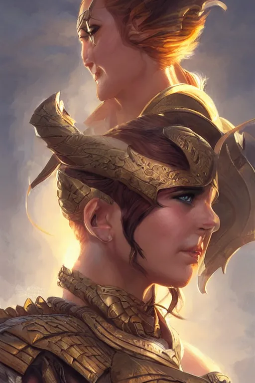 Image similar to amazon valkyrie athena, d & d, fantasy, portrait, highly detailed, headshot, digital painting, trending on artstation, concept art, sharp focus, illustration, art by artgerm and greg rutkowski and magali villeneuve