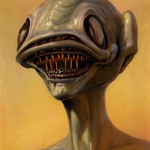 Image similar to alien by repin