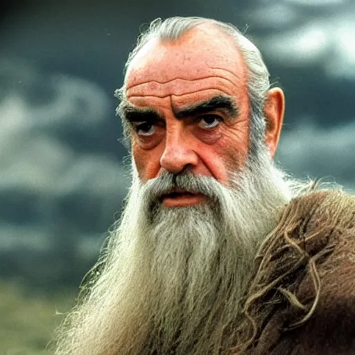 Image similar to Sean Connery as Saruman