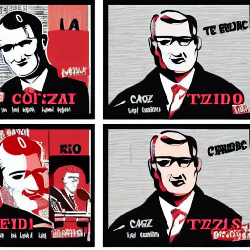 Image similar to ted cruz zodiac killer