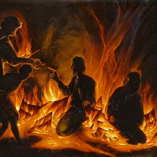 Image similar to the discovery of fire