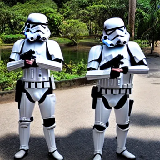 Image similar to storm troopers on holiday in thailand