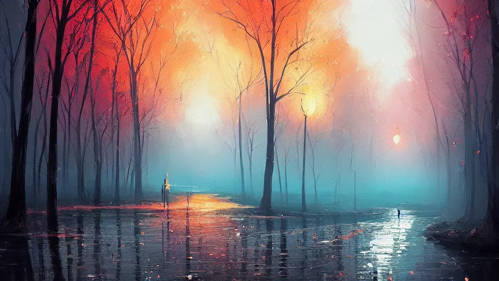 Prompt: fantasy art by alena aenami, muted colors