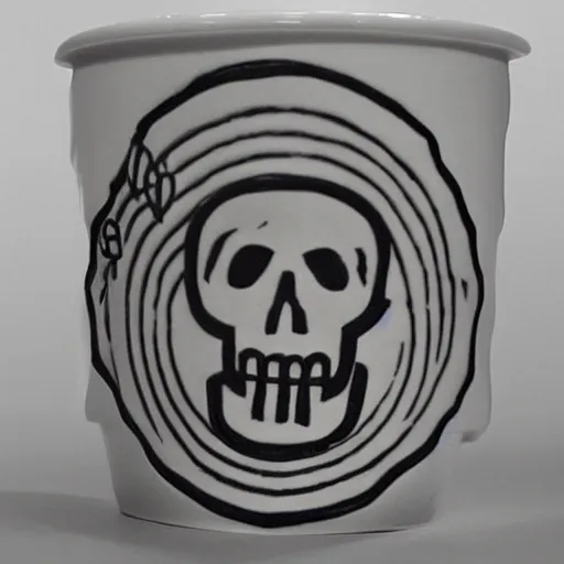 Image similar to a cup with a skeleton saying'gaming '!!! on it,'gaming '!!!