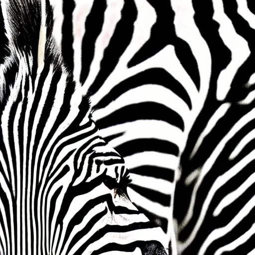 Prompt: zebra art by hinges