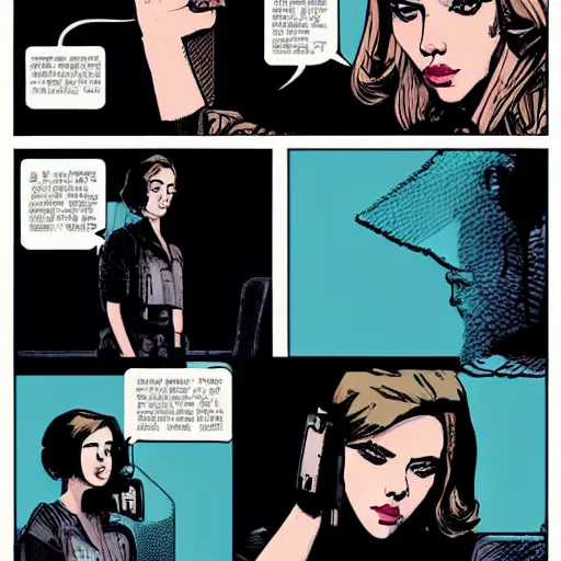 Prompt: scarlett johansson the style of laurie greasley