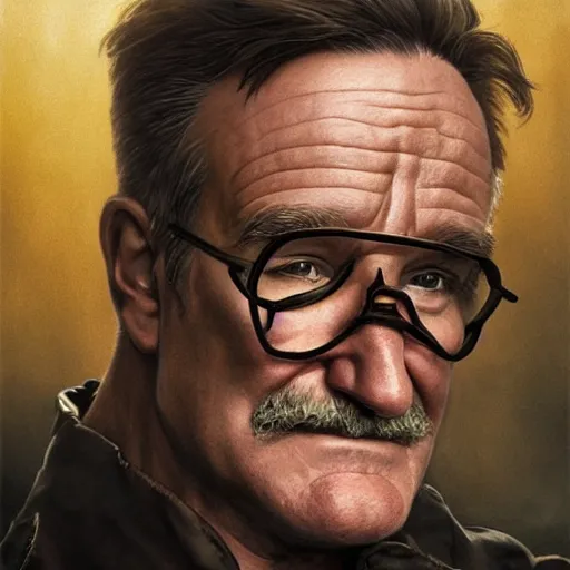 Prompt: robin williams as the gordon freeman from half life, unreal engine, sci fi, intricate, elegant, highly detailed, digital painting, artstation, concept art, matte, sharp focus, illustration, art by john collier and albert aublet and krenz cushart and artem demura and alphonse mucha