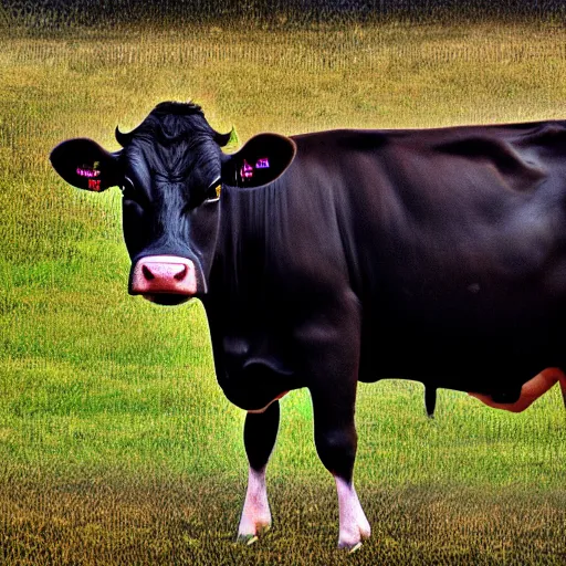 Prompt: a cow by silvia ritter