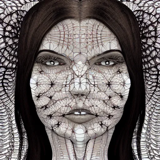 Image similar to fractal woman