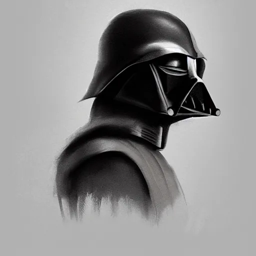 Image similar to cinematic portrait of dog that looks like darth vader, concept art, mars ravelo and greg rutkowski, artstation