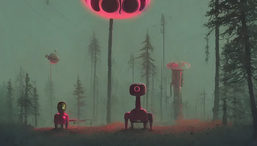 Image similar to effy stonem alien, simon stalenhag