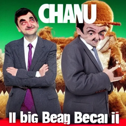 Prompt: big chungus mr. bean