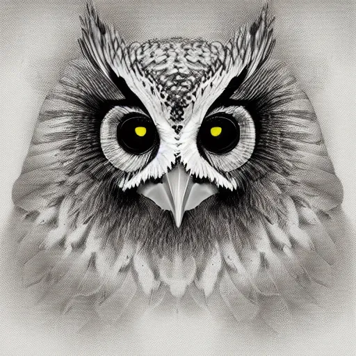 Prompt: portrait of owl birdfolk, semi realism. illustration. fantasy.