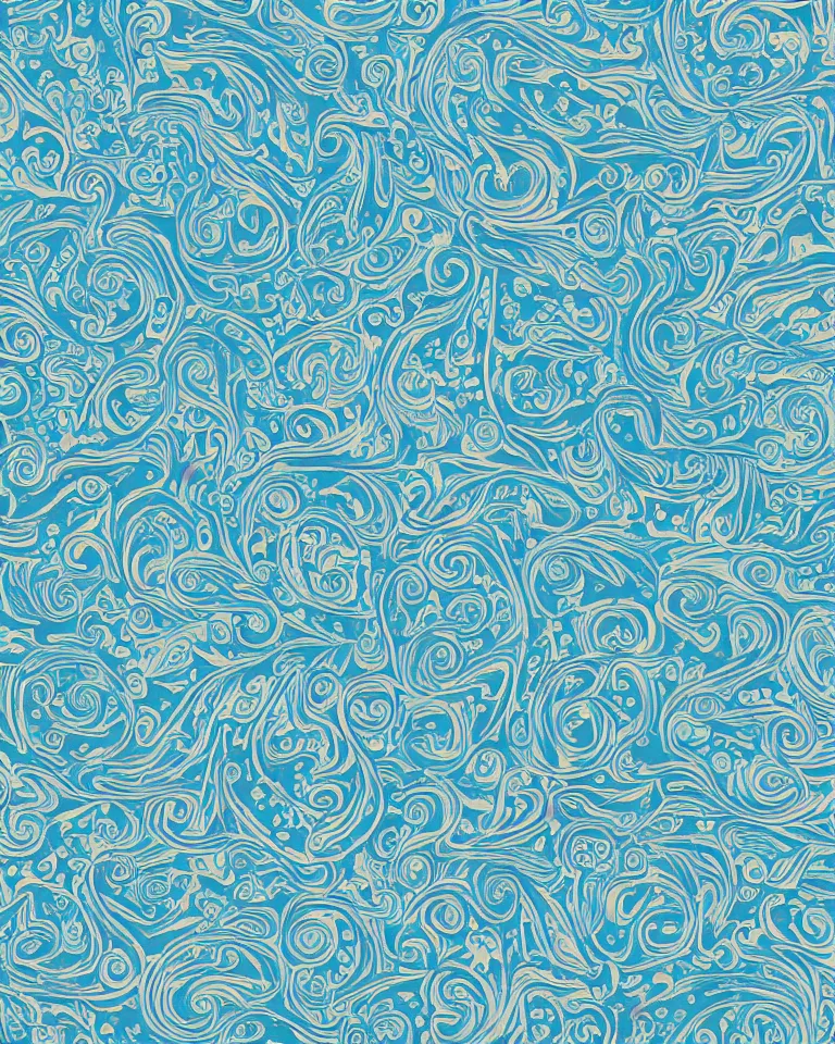 Prompt: abstract print featuring painted ancient greek vase on monochromatic baby blue background.