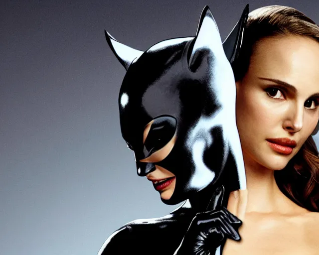 Image similar to natalie portman as catwoman, cdx