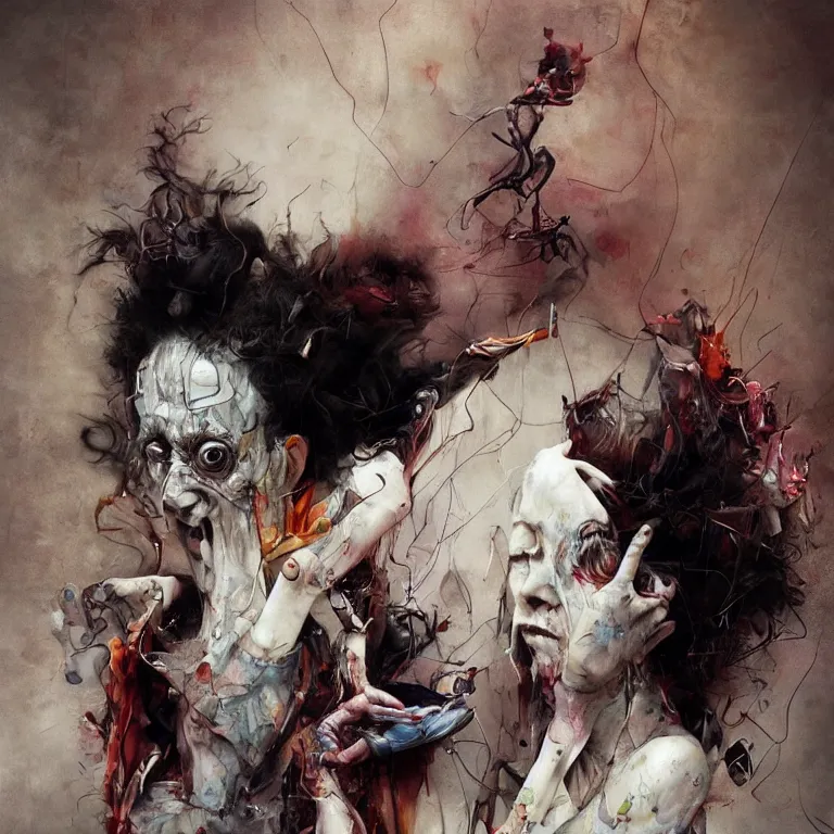 Prompt: caparezza in the style of adrian ghenie, 3 d render, esao andrews, jenny saville, surrealism, dark art by james jean, ross tran