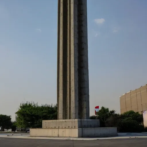 Prompt: yugoslavian brutalist concrete monument