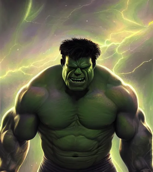 Image similar to cosmic hulk. realism art, high detailed, fine art, trending on artstation, smooth draw, perfect lightning, sharp focus.