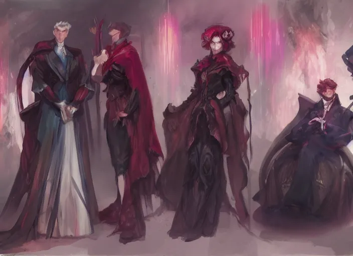 Prompt: concept art of a shalltear bloodfallen and vladimir volegov and alexander averin and delphin enjolras and daniel f. gerhartz