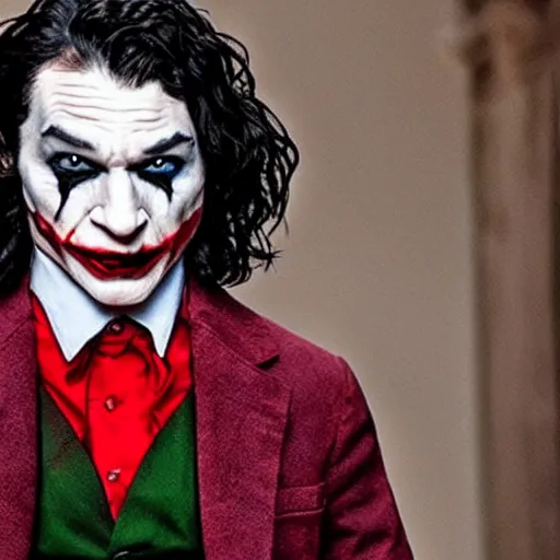 Prompt: Ezra Miller as Joker, real photo